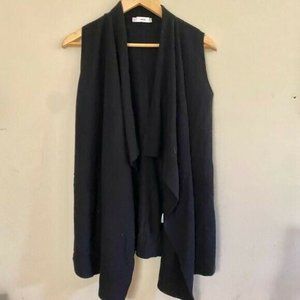 SOLD Vince Women's Black Sleeveless Cardigan Wool/Cashmere Size XXS